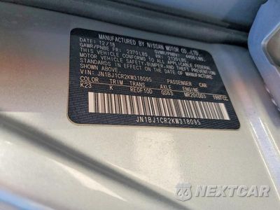 Zdjęcie 14 z 14 samochodu: 2019 NISSAN ROGUE SPORT SV VIN:JN1BJ1CR2KW318095 - miniatura