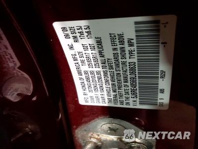Zdjęcie 13 z 13 samochodu: 2009 HONDA CR-V EX VIN:5J6RE48569L068633 - miniatura