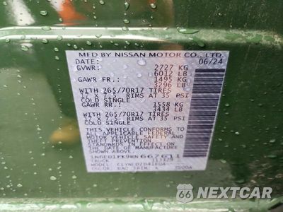 Zdjęcie 12 z 12 samochodu: 2024 NISSAN FRONTIER PRO-4X VIN:1N6ED1EK9RN667611 - miniatura
