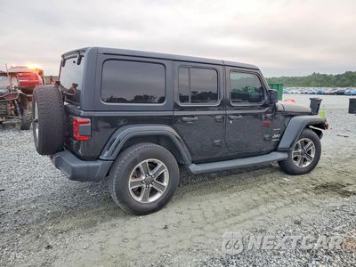 Trzecie zdjęcie samochodu z tyłu: 2018 JEEP WRANGLER UNLIMITED SAHARA VIN:1C4HJXEG6JW166505 - miniatura