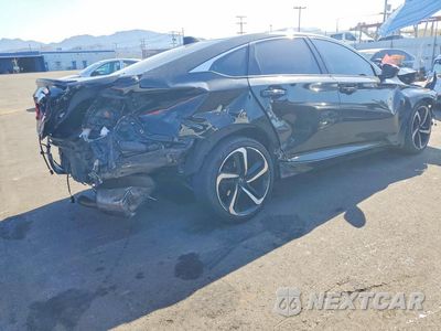 Trzecie zdjęcie samochodu z tyłu: 2019 HONDA ACCORD SPORT VIN:1HGCV1F32KA068661 - miniatura