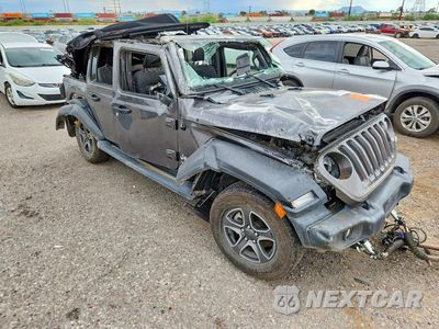 Czwarte zdjęcie samochodu z boku: 2018 JEEP WRANGLER UNLIMITED SPORT VIN:1C4HJXDN8JW205398 - miniatura