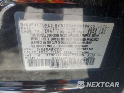 Zdjęcie 13 z 13 samochodu: 2019 NISSAN SENTRA S VIN:3N1AB7AP9KY305060 - miniatura
