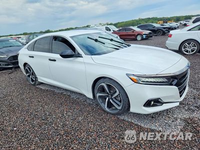 Czwarte zdjęcie samochodu z boku: 2022 HONDA ACCORD SPORT VIN:1HGCV1F30NA119322 - miniatura