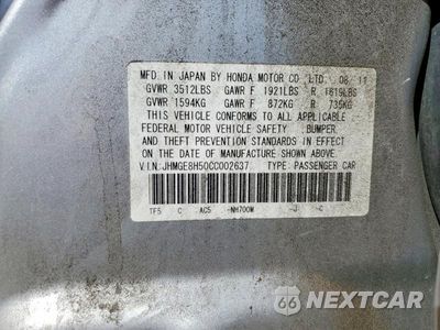 Zdjęcie 12 z 12 samochodu: 2012 HONDA FIT SPORT VIN:JHMGE8H50CC002637 - miniatura