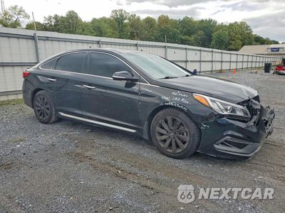 Czwarte zdjęcie samochodu z boku: 2016 HYUNDAI SONATA LIMITED VIN:5NPE34AF2GH321591 - miniatura