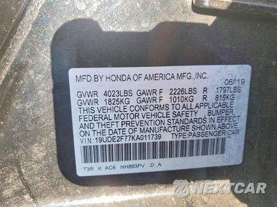 Zdjęcie 12 z 12 samochodu: 2019 ACURA ILX PREMIUM VIN:19UDE2F77KA011739 - miniatura