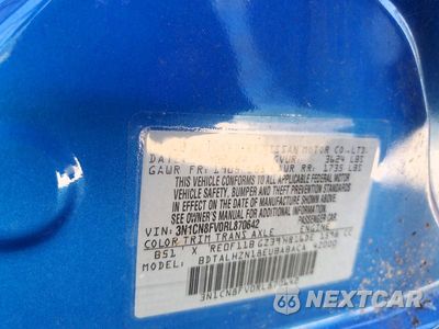 Zdjęcie 12 z 12 samochodu: 2024 NISSAN VERSA SR VIN:3N1CN8FV0RL870642 - miniatura