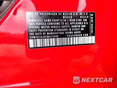 Zdjęcie 12 z 12 samochodu: 2015 VOLKSWAGEN JETTA BASE VIN:3VW2K7AJ5FM312496 - miniatura