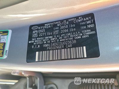 Zdjęcie 12 z 12 samochodu: 2025 HYUNDAI ELANTRA SEL VIN:KMHLS4DG1SU023638 - miniatura