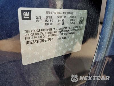 Zdjęcie 12 z 12 samochodu: 2017 CHEVROLET MALIBU LS VIN:1G1ZB5ST9HF275857 - miniatura