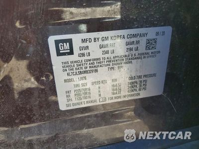 Zdjęcie 13 z 13 samochodu: 2021 CHEVROLET TRAX 1LT VIN:KL7CJLSB4MB329186 - miniatura
