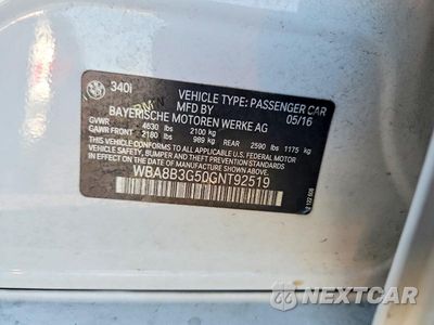 Zdjęcie 12 z 12 samochodu: 2016 BMW 340 I VIN:WBA8B3G50GNT92519 - miniatura