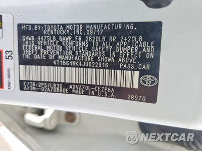 Zdjęcie 12 z 12 samochodu: 2018 TOYOTA CAMRY XSE VIN:4T1B61HK4JU022916 - miniatura