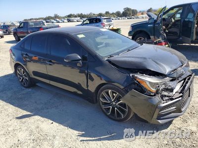 Czwarte zdjęcie samochodu z boku: 2020 TOYOTA COROLLA SE VIN:JTDS4RCE0LJ042126 - miniatura