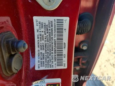 Zdjęcie 12 z 12 samochodu: 2007 HONDA CIVIC LX VIN:1HGFA16587L049327 - miniatura