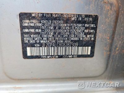 Zdjęcie 13 z 13 samochodu: 2016 SUBARU CROSSTREK LIMITED VIN:JF2GPALC8G8282309 - miniatura