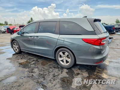 Drugie zdjęcie samochodu z przodu: 2018 HONDA ODYSSEY EXL VIN:5FNRL6H70JB076808 - miniatura
