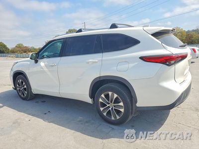 Drugie zdjęcie samochodu z przodu: 2021 TOYOTA HIGHLANDER XLE VIN:5TDGZRBH7MS105469 - miniatura