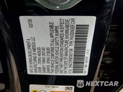 Zdjęcie 13 z 13 samochodu: 2026 HONDA ACCORD HYBRID EXL VIN:1HGCY2F68TA011194 - miniatura