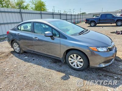 Czwarte zdjęcie samochodu z boku: 2012 HONDA CIVIC LX VIN:19XFB2F5XCE107958 - miniatura