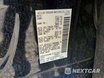 Zdjęcie 12 z 12 samochodu: 2021 NISSAN TITAN SV VIN:1N6AA1EDXMN532347 - miniatura