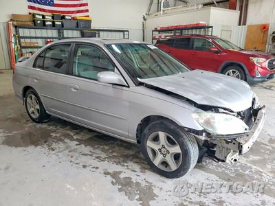 Czwarte zdjęcie samochodu z boku: 2005 HONDA CIVIC EX VIN:1HGES26755L007713 - miniatura