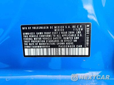 Zdjęcie 12 z 12 samochodu: 2021 VOLKSWAGEN GTI S VIN:3VW6T7AU0MM008904 - miniatura