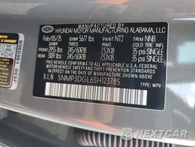 Zdjęcie 13 z 13 samochodu: 2025 HYUNDAI SANTA FE XRT VIN:5NMP3DGL6SH123785 - miniatura