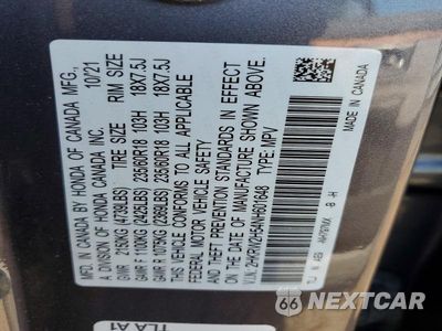 Zdjęcie 13 z 13 samochodu: 2022 HONDA CR-V EX VIN:2HKRW2H54NH601648 - miniatura