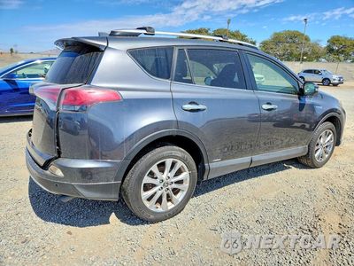 Trzecie zdjęcie samochodu z tyłu: 2016 TOYOTA RAV4 HV LIMITED VIN:JTMDJREV3GD043192 - miniatura