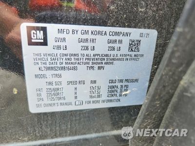 Zdjęcie 13 z 13 samochodu: 2021 CHEVROLET TRAILBLAZER LS VIN:KL79MMS2XMB164493 - miniatura