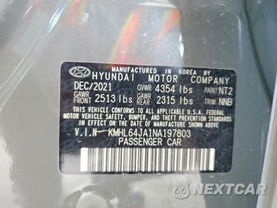 Zdjęcie 12 z 12 samochodu: 2022 HYUNDAI SONATA SEL VIN:KMHL64JA1NA197803 - miniatura