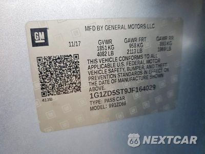 Zdjęcie 12 z 12 samochodu: 2018 CHEVROLET MALIBU LT VIN:1G1ZD5ST9JF164029 - miniatura