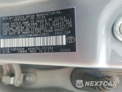 Zdjęcie 12 z 12 samochodu: 2021 TOYOTA CAMRY SE VIN:4T1T11AK4MU425845 - miniatura