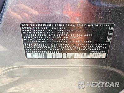 Zdjęcie 12 z 12 samochodu: 2019 VOLKSWAGEN TIGUAN SE VIN:3VV3B7AX4KM027389 - miniatura