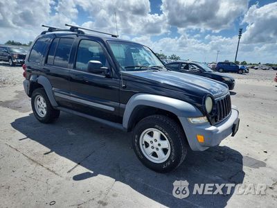 Czwarte zdjęcie samochodu z boku: 2005 JEEP LIBERTY SPORT VIN:1J8GK48KX5W516496 - miniatura