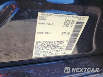 Zdjęcie 12 z 12 samochodu: 2015 NISSAN ALTIMA 2.5 SV VIN:1N4AL3APXFC159517 - miniatura