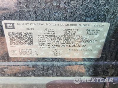 Zdjęcie 12 z 12 samochodu: 2019 CHEVROLET EQUINOX LS VIN:3GNAXHEV6KL392207 - miniatura