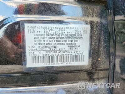 Zdjęcie 12 z 12 samochodu: 2021 NISSAN SENTRA SV VIN:3N1AB8CV0MY204431 - miniatura