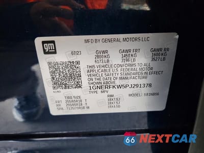 Zdjęcie 13 z 13 samochodu: 2023 CHEVROLET TRAVERSE LS VIN:1GNERFKW5PJ291378 - miniatura