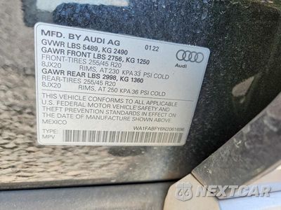 Zdjęcie 12 z 12 samochodu: 2022 AUDI Q5 PRESTIGE 45 VIN:WA1FABFY6N2061696 - miniatura