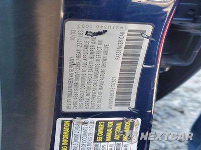 Zdjęcie 12 z 12 samochodu: 2004 VOLKSWAGEN PASSAT GLS VIN:WVWVD63B34E137307 - miniatura