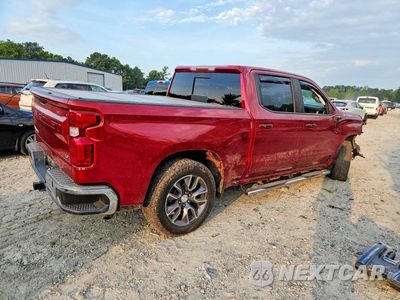 Trzecie zdjęcie samochodu z tyłu: 2019 CHEVROLET SILVERADO C1500 LT VIN:3GCPWCED0KG192030 - miniatura