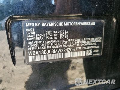 Zdjęcie 12 z 12 samochodu: 2021 BMW 530 XI VIN:WBA13BJ03MWX24206 - miniatura