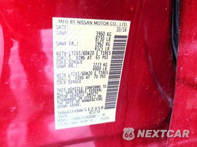 Zdjęcie 12 z 12 samochodu: 2017 NISSAN TITAN XD SL VIN:1N6AA1F48HN512358 - miniatura
