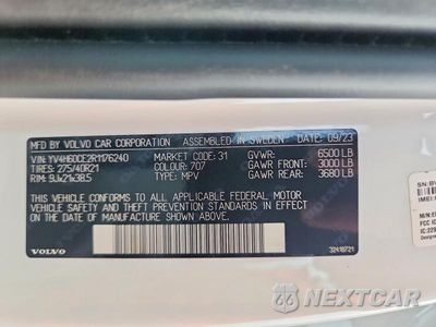 Zdjęcie 13 z 13 samochodu: 2024 VOLVO XC90 PLUS VIN:YV4H60CE2R1176240 - miniatura