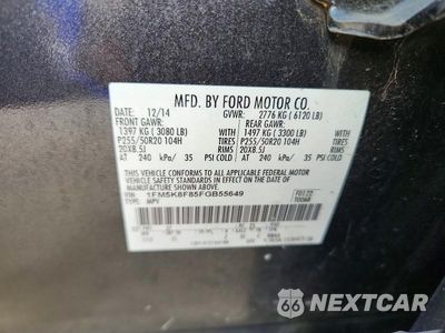 Zdjęcie 13 z 13 samochodu: 2015 FORD EXPLORER LIMITED VIN:1FM5K8F85FGB55649 - miniatura