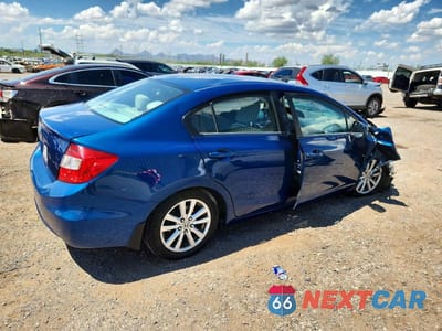 Trzecie zdjęcie samochodu z tyłu: 2012 HONDA CIVIC EX VIN:19XFB2F89CE359579 - miniatura