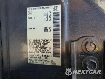 Zdjęcie 12 z 12 samochodu: 2013 NISSAN MAXIMA 3.5 S VIN:1N4AA5AP2DC826837 - miniatura